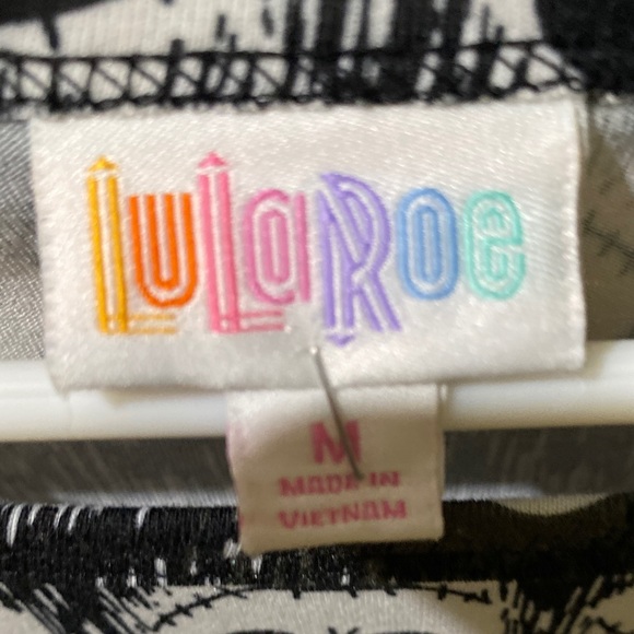 Lularoe Disney Nightmare Before Christmas Jack Skellington Irma Top - Picture 6 of 9